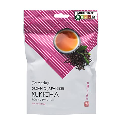 Clearspring Té orgánico japonés suelto Kukicha asado ramita 90 g