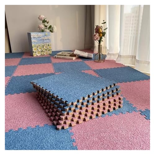 Esterilla Fitness Puzzle Alfombra de suelo de rompecabezas de felpa corta, alfombra gruesa antideslizante for dormitorio y sala de estar, alfombra de suelo de espuma EVA, alfombra de juegos for niños,