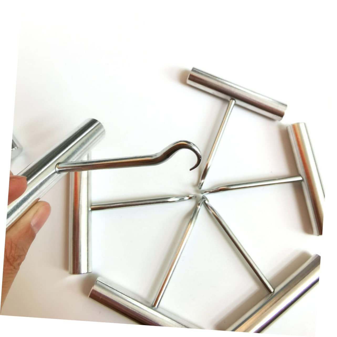 4piezas Máquina De Encordar Portátil Para Raquetas De Tenis y Bádminton Herramienta De Encordado Gancho De Tirar Accesorio Ergonomico Para Ajustar Cuerdas Eficiencia