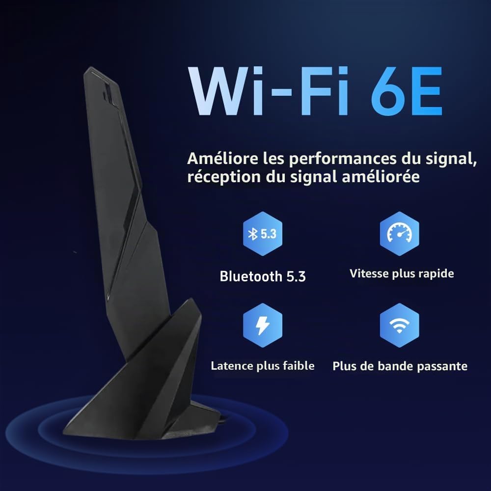 Antenne SMA WiFi 6e 2T2R 2,4 G/5 G double bande pour GIGABYTE AORUS Z390 Z490 Z590 X470 X570 X570S X570I H470 B460 H470I B450 B550 B560 B560 B560 0I AORUS PRO AX X299X