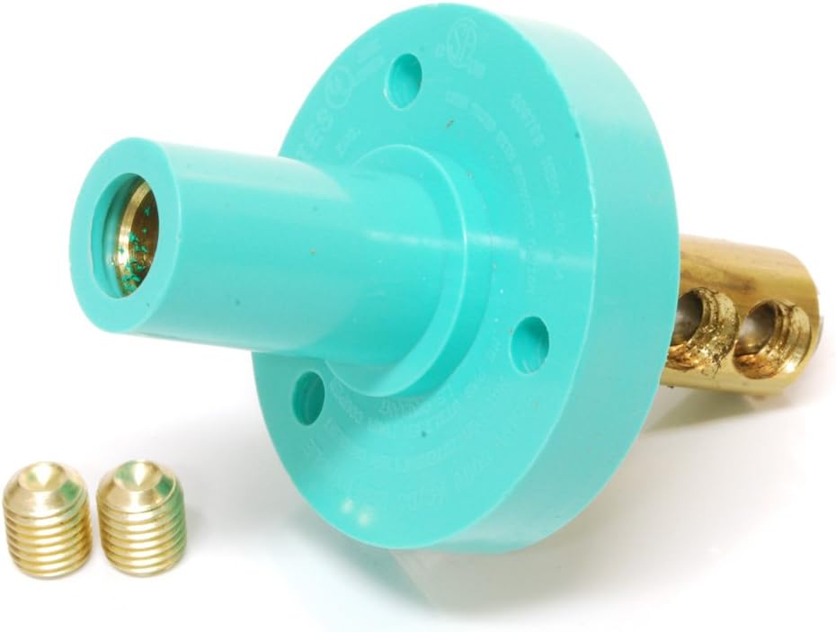 Marinco CLMFR2-EX CLM Cam Type, Mini Panel Mount, 150 Amp, 600 Volt, #8 - #2 AWG double set screw, Female - Green (E)F