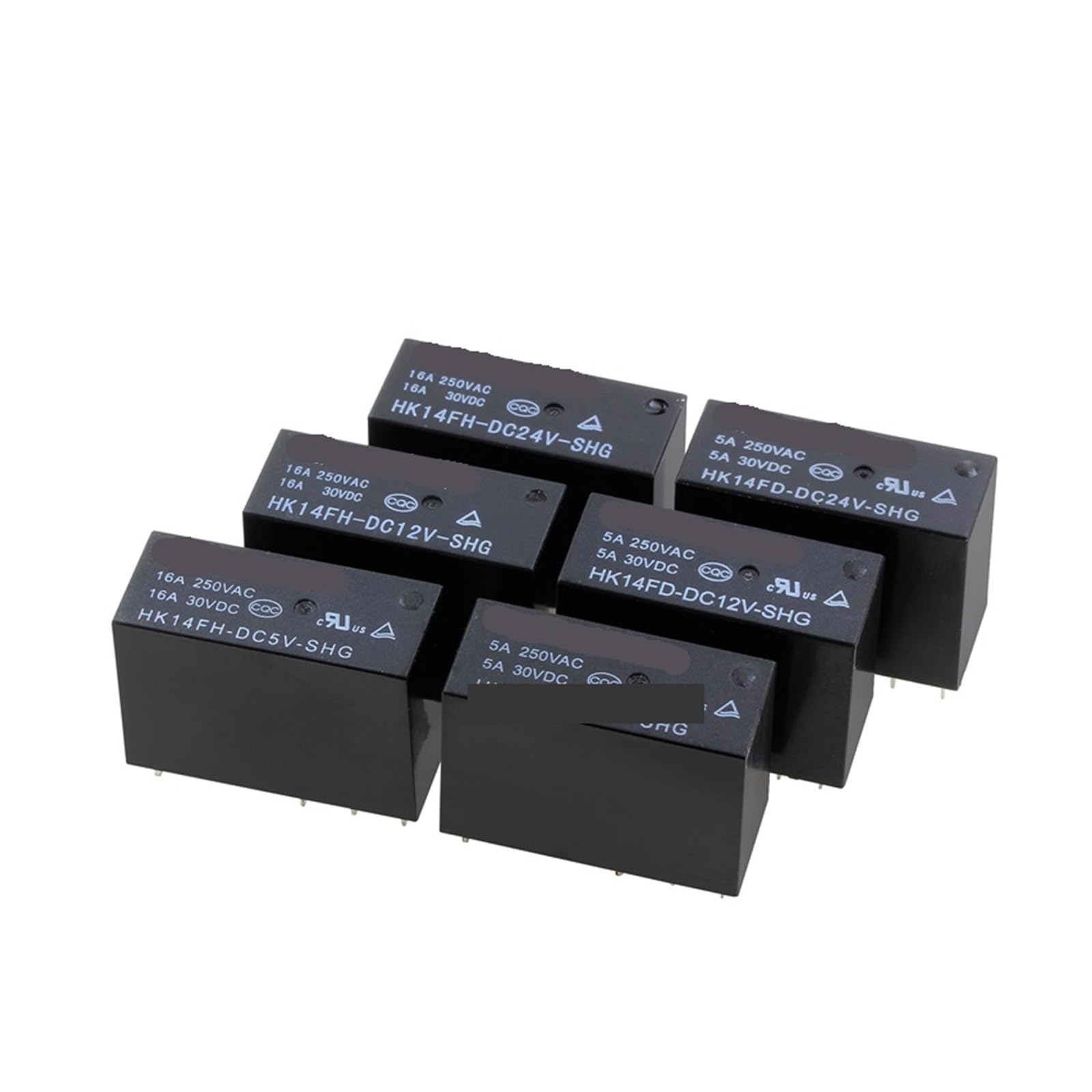 POWTAXBJGD 10PCS/Lot Power Relays HK14FD HK14FH-DC5V DC12V DC24V-SHG 5A 16A 250VAC 8PIN(HK14FD-24V-5A)