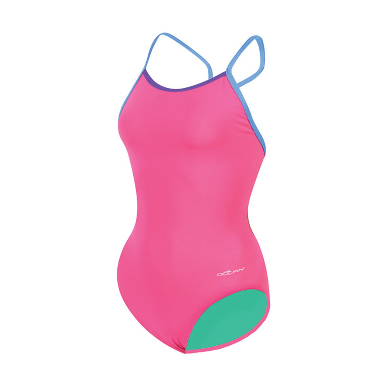 DOLFIN BELLAS SOLIDS BUTTERFLY BACK ONE PIECE SWIMSUIT WOMENS