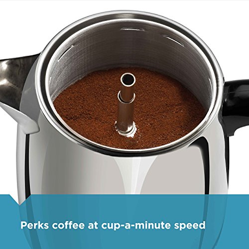 Farberware Electric Coffee Percolator, Stainless Steel Basket, Automatic Keep Warm, No-Drip Spout, 8 Cup by Farberware - Image 7