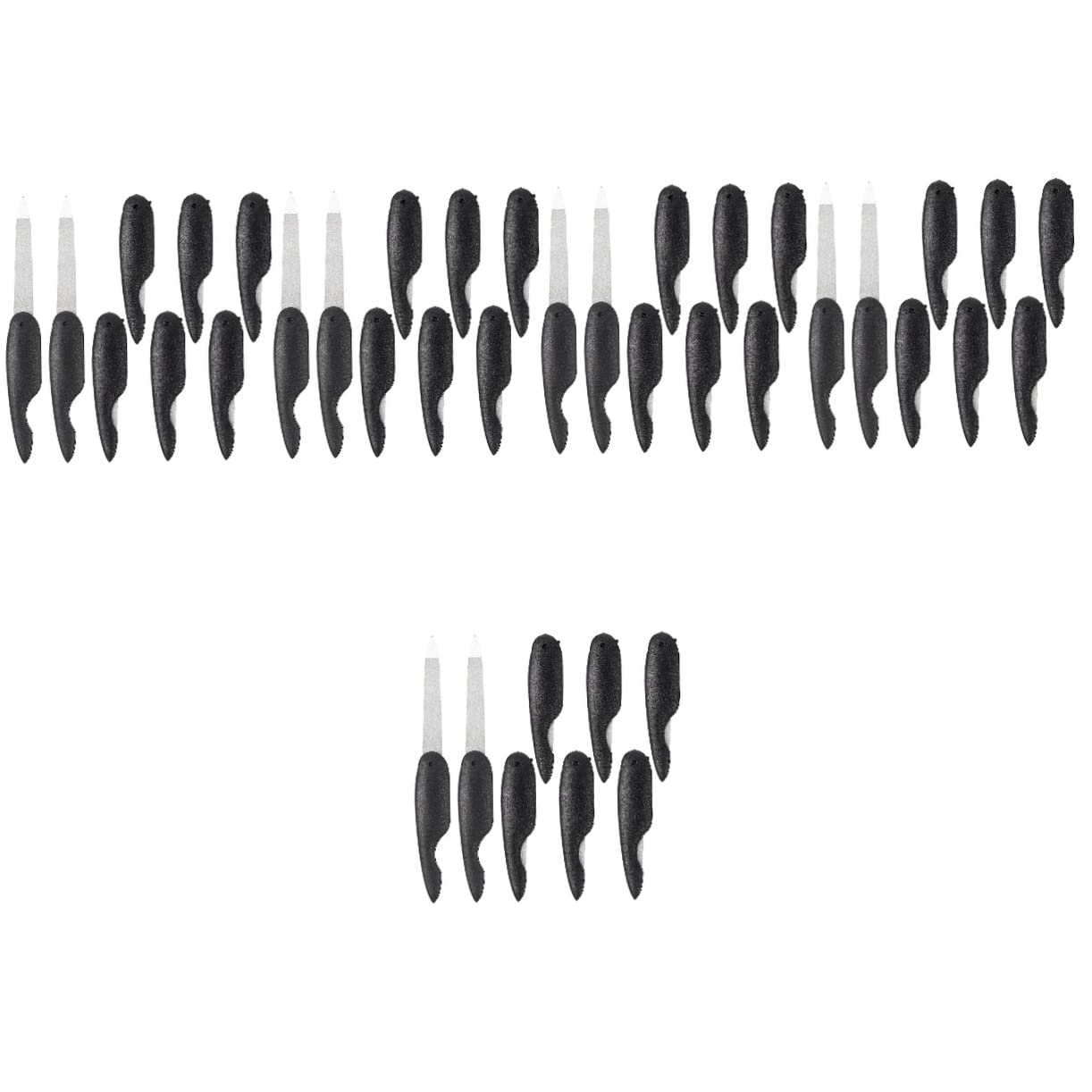 minkissy 40pezzi Limette Per Unghie Pieghevoli Metallo Strumenti Per Manicure Doppia Faccia Design Portatile e Pratico Per Unghie Per Casa e Viaggi