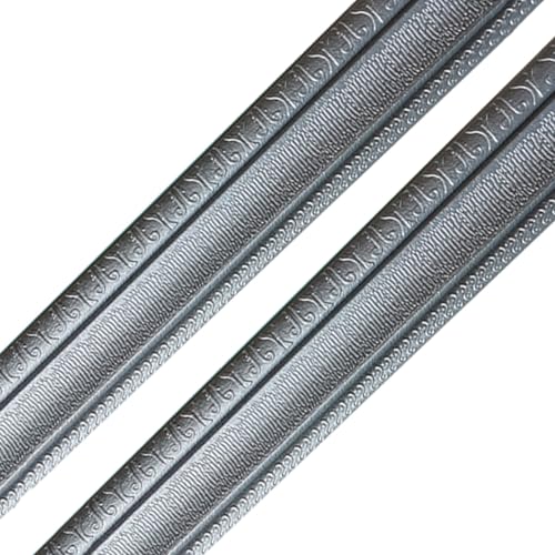Bordure en mousse PE EBEHOEDCM gris argent pour la décoration de bricolage maison