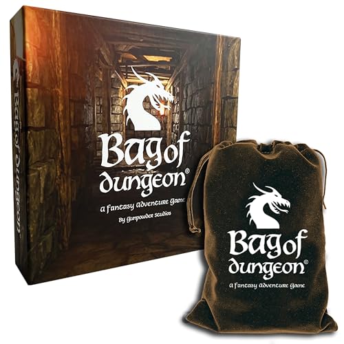 Bag of Dungeon–Fantasy Adventure Board Game for Families & RPG Fans | 1–4 Players, Ages 7+ | Classic Dungeon Crawler | Portable Tabletop RPG with...