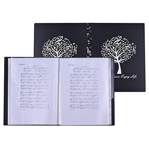 Muziek Bestandsmap A4 Grootte Blad Muziek map Papier Documenten Muziek Thema 40 Zakken Opbergmap - Image 8