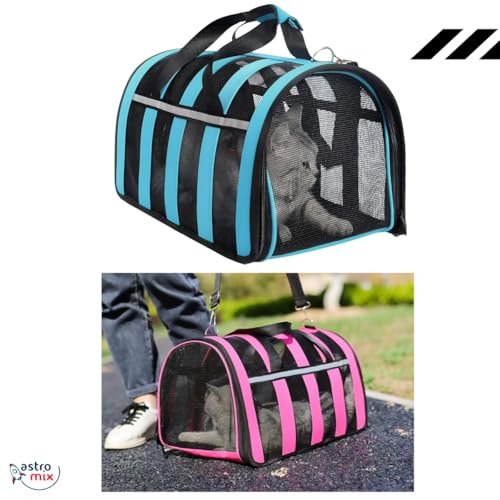Bolsa De Pet Transporte Média Viagem Mala Avião Cães Gatos (rosa)