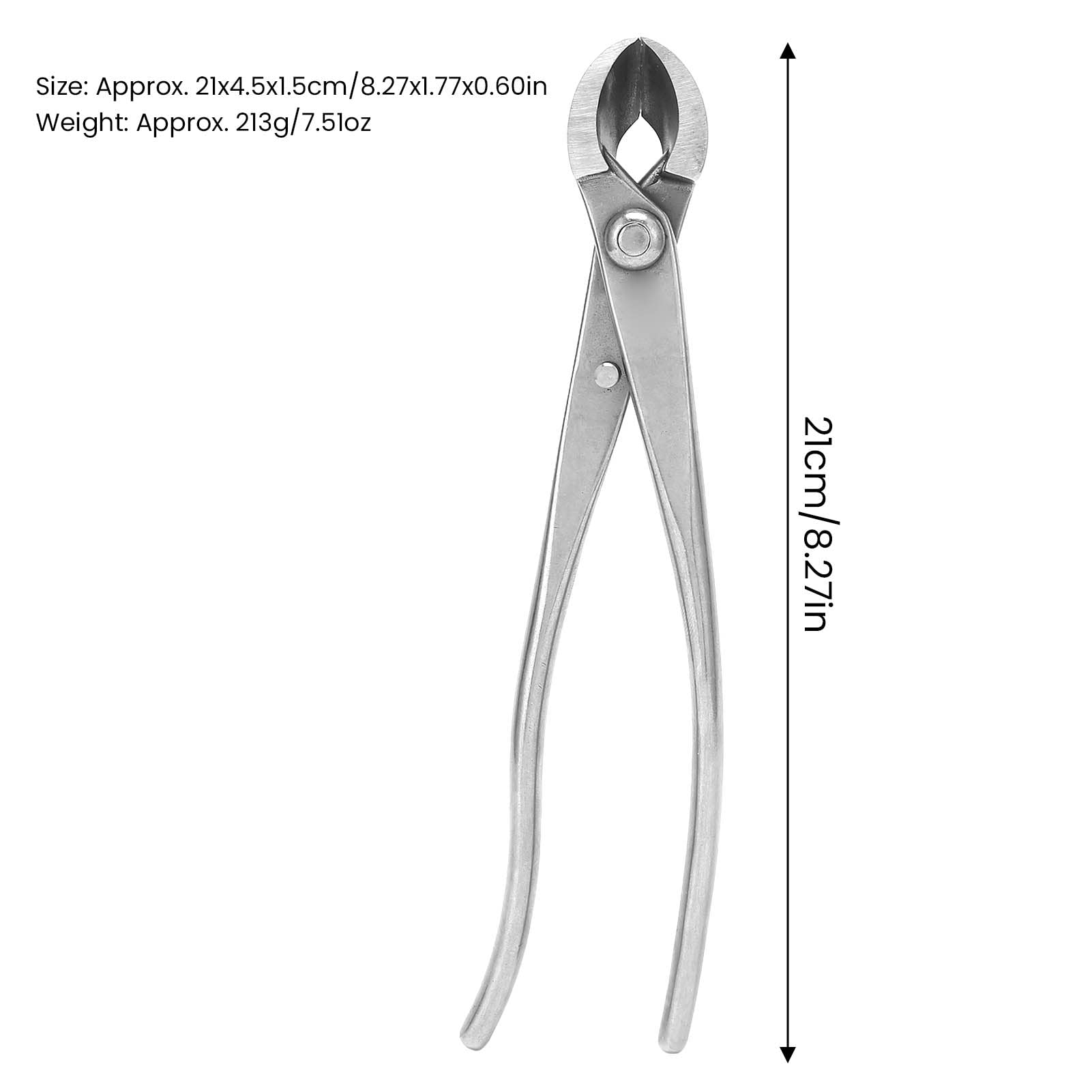 8.27in Stainless Steel Bonsai Root Cutter Trunk Splitter Branch Cutter Gardening Tool