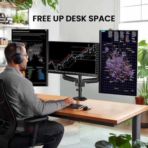 Image of ErGear Triple Monitor Mount for 13-30 inch Screens