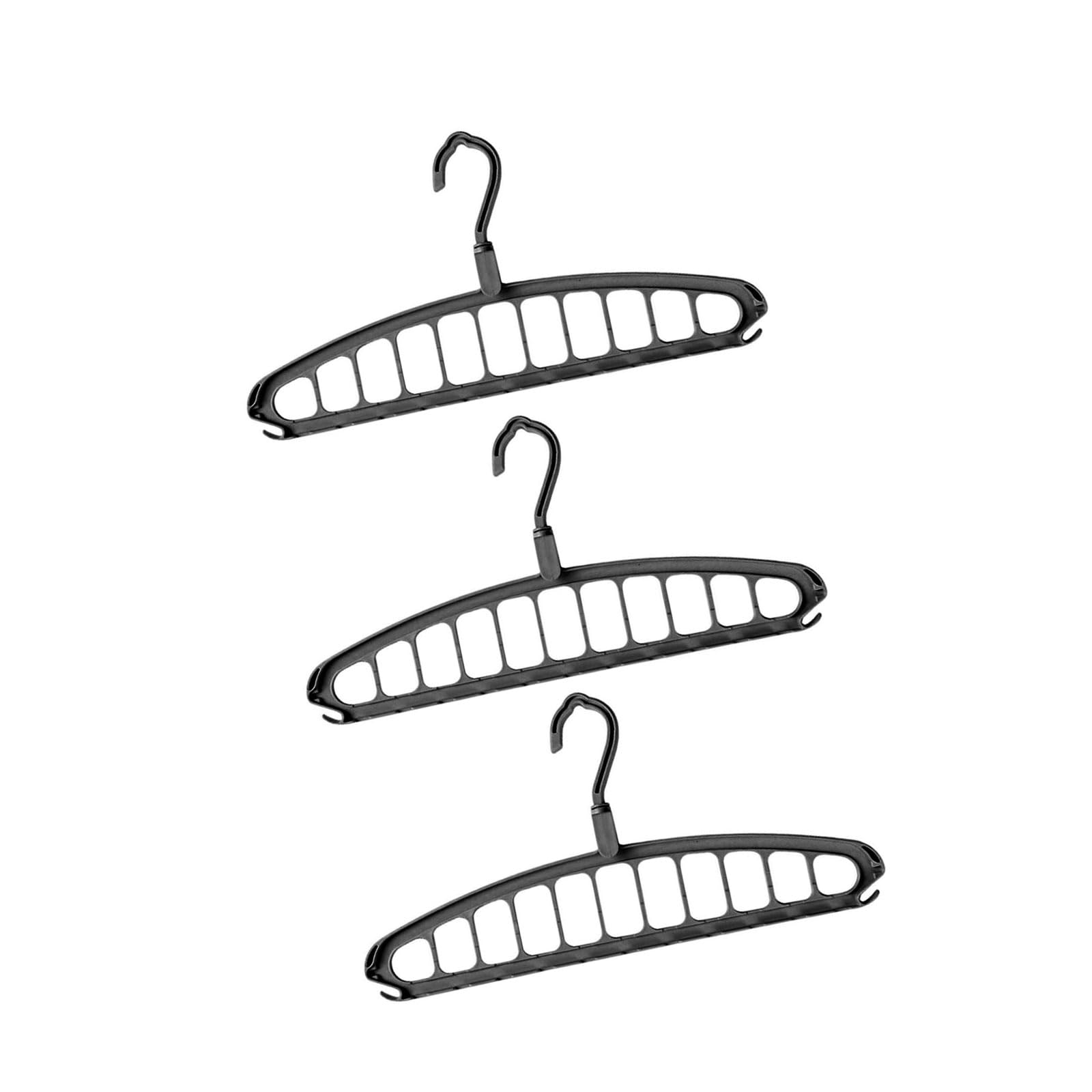 360 Degree Rotating Heavy Duty Garment Hanger with Multiple Hooks for Space Efficient Storage Storage Hanger