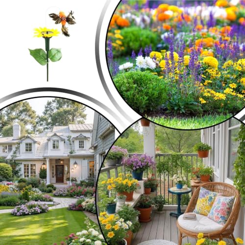 Colibrí animado solar para dar vida a zonas oscuras del jardín 4
