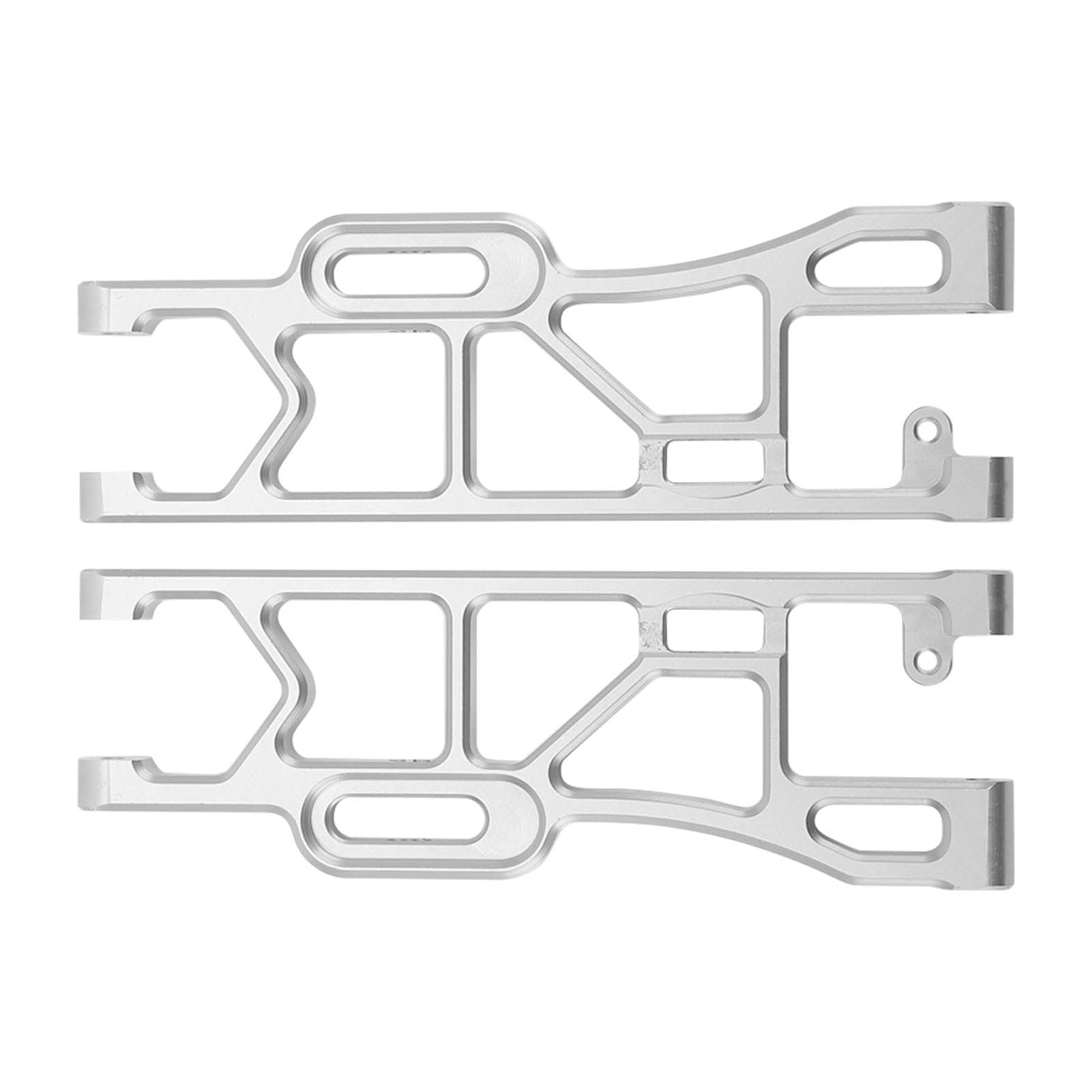 RC tylne dolne ramię zawieszenia stop aluminium o wysokiej wytrzymałości trwała część do modernizacji dla Corally Kronos 6S 1/8 RC samochód srebrny 2 szt. 155x51mm