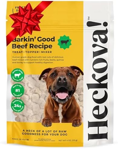 Barkin’ Good Beef - Freeze Dried Raw Dog Treats, Human Grade Beef...