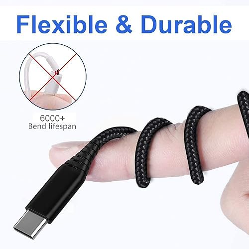 Miniatura 4 de Cable de carga USB C de 3 pies, 6 pies, 10 pies, cable para Samsung Galaxy A14 A13 A53 5G S22 S21 S20 Plus Ultra FE A71 A21 A51A32 A03S A50 A20 A11