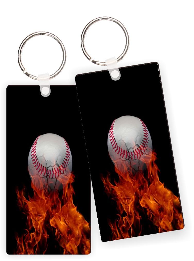 Fire Baseball - Keychain Set