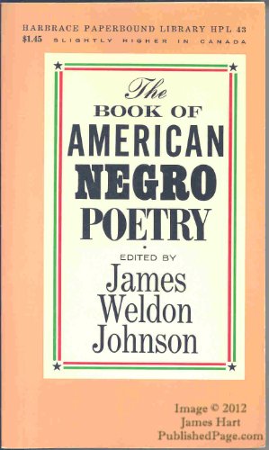The Book of American Negro Poetry B004M0HYTY Book Cover