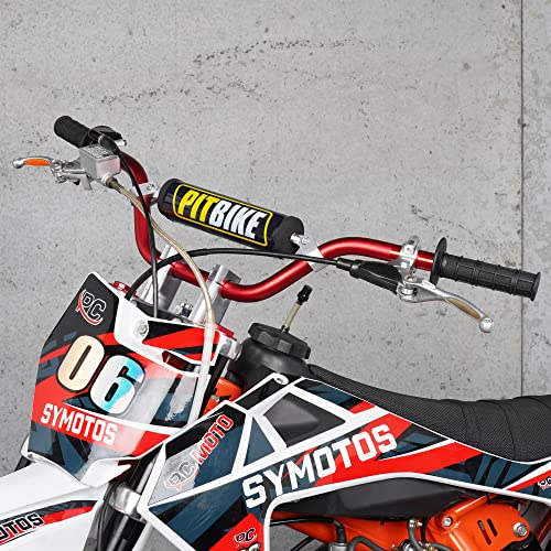 Manubrios para bicicleta de tierra Universal 7/8" 22mm con barra transversal y almohadilla de espuma - Rojo miniatura 6