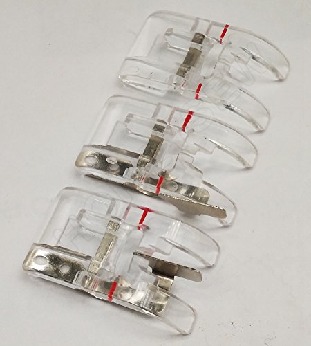 Kit de 3 Pies Prensatelas Transparentes HONEYSEW miniatura 3