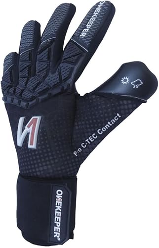 Miniatura 7 de ONEKEEPER C-TEC - Guantes de portero de nivel profesional para niños, jóvenes y adultos, guantes de portero de fútbol GK  Látex de contacto de 0.138