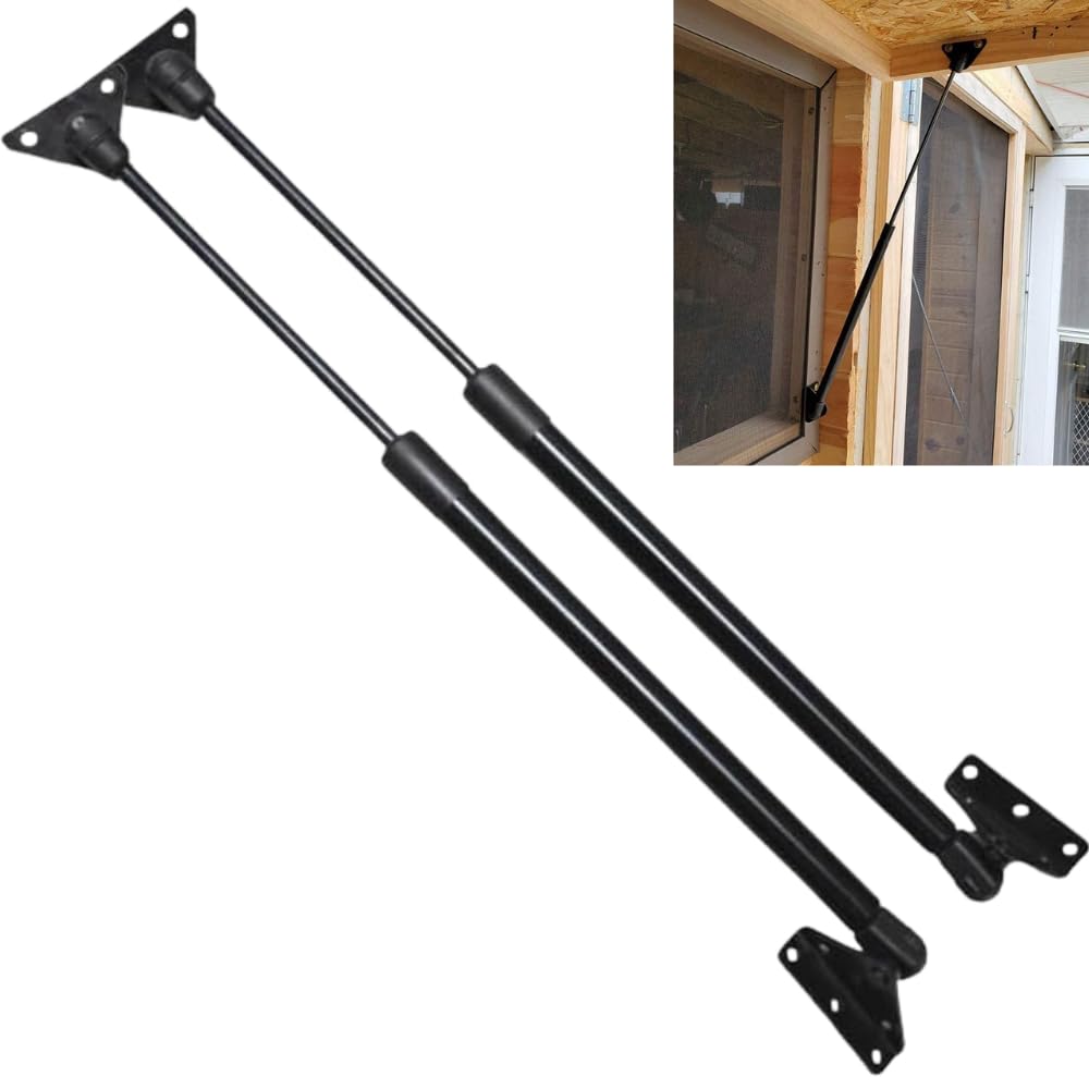JINGLING 686mm/27" Uniwersalne siłowniki gazowe 89-1112N (20-250Lb) Skrzynka narzędziowa o dużej wytrzymałości Uchwyt podnośnika Caravan Boat Car Door DIY Custom 2 szt. (686mm 89N)
