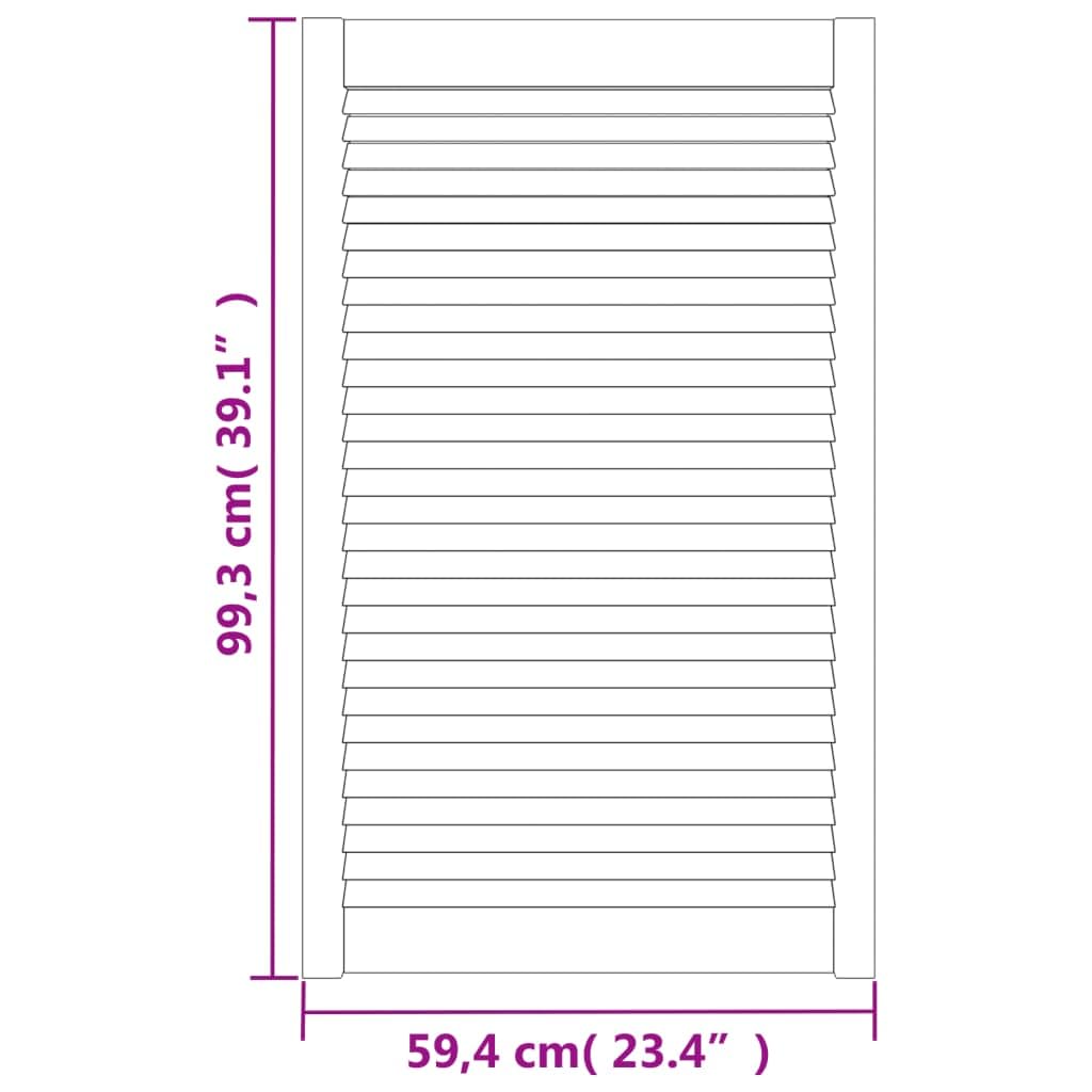 Genérico Puerta de Armario de Lamas Madera Pino Blanco 99,3x59,4 cm,Bricolaje,Accesorios de Bricolaje,Ferretería para armarios,Puertas de armarios,151175