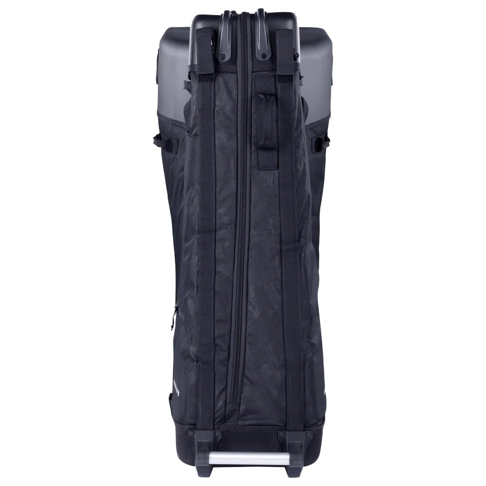 EVOC ROAD BIKE BAG PRO Walizka rowerowa (składana torba transportowa na rowery szosowe i triathlonowe, bez kokpitu i siodełka, CLIP-ON WHEEL 3.0, maks. rozstaw osi 112 cm, z BIKE STAND PRO)