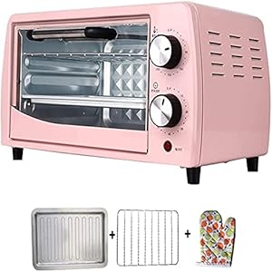 Mini-oven Heteluchtfriteuse Aanrecht Elektrische oven Convectieoven 800W 12L (100-230 ° C, 1 aluminium bakplaat, timer 0-60 min.) Heteluchtfriteuse (kleur: maaltijd instellen 1)