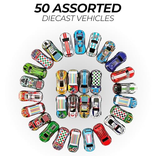 Liberty Imports 50-Pack Pull Back Cars 1:64 Mini Coches miniatura 6