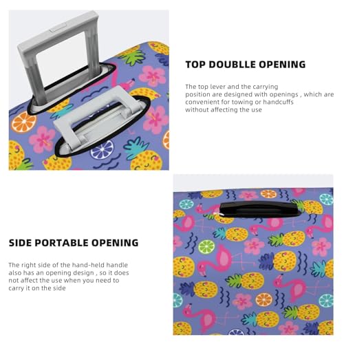 Travel Luggage Cover - Cute Pineapple No.1059 Washable Suitcase Covers Protector Fits 18-32 Inch Luggage3