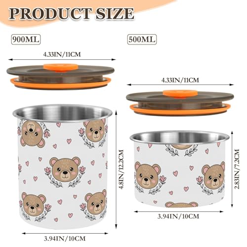 Envase Hermético de Acero Inoxidable para Café 900ml miniatura 2