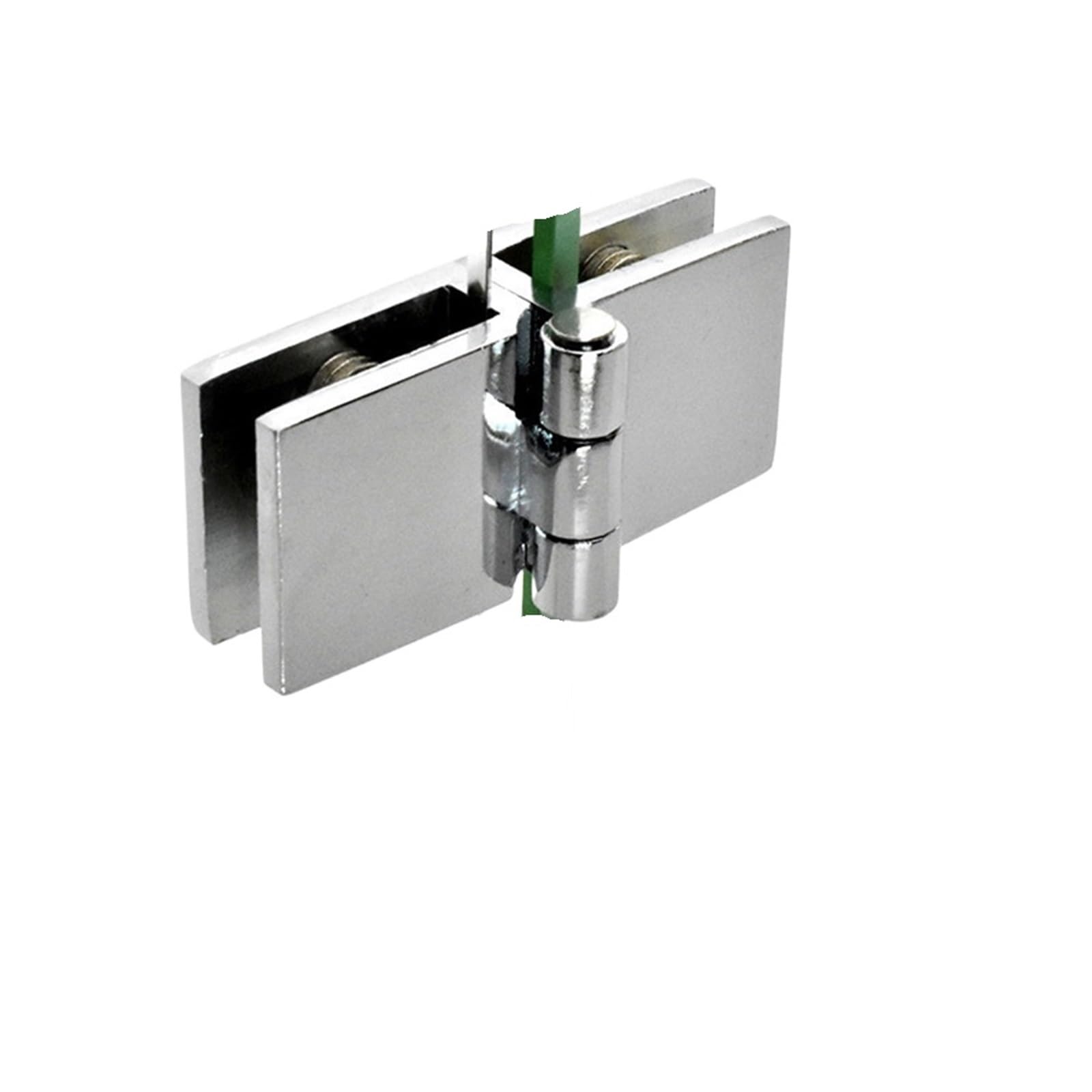 Cnyuon 180 Degrees 4 Pcs Bilateral Clip Home Easy Install Glass Clamp Zinc Practical Cabinet Door Hinge Bathroom Furniture Cupboard For Glass Door(180 Degrees)