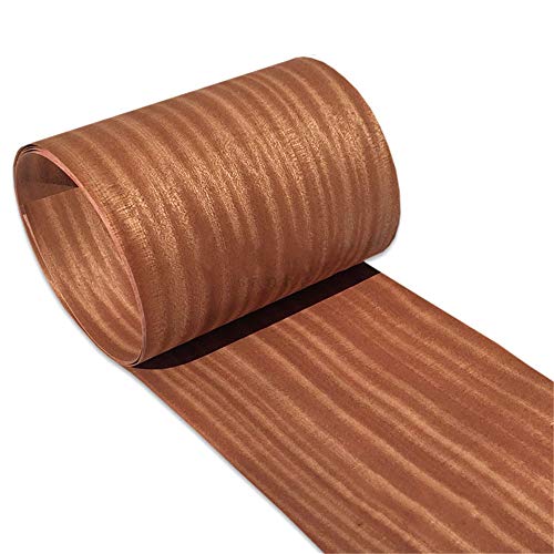 Preisvergleich Produktbild 2 x Natürliches Furnier Echtholzfurnier geschliffen Sapele Entandrophragma Zylindrium Möbelfurnier 20cm x 2.5m