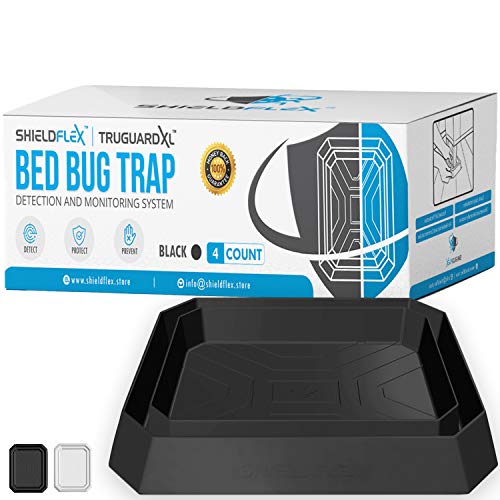 Bed Bug Trap — 4 Pack | TruGuard XL Bed Bug Interceptors...