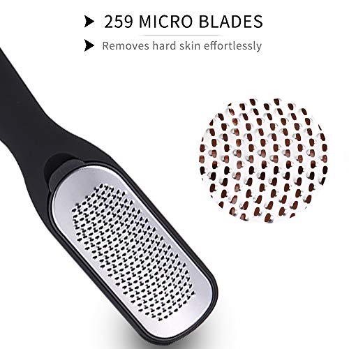 Hornhauthobel-Warxin-Hornhautentferner-Entferner-Harte-Haut-Dicker-Kallus-and-Hhneraugen-EntfernenEdelstahl-Fufeile-Hornhautfeile-Hilfsmittel-fr-Fussfeile-Doppelseitiges2-Stck