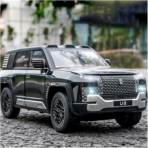 Image of WORSHIPER 1:32 Scale BYD U8 Diecast SUV Car Model � Pull Back Alloy Toy Car with Lights & Sound, Openable Doors � Metal Simulation Car for Kids & Collectors [Multicolour]