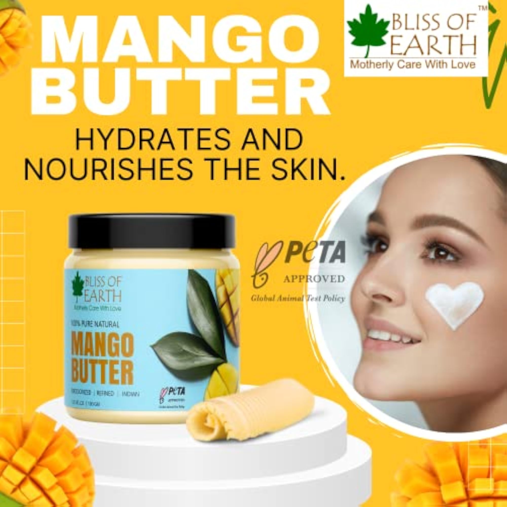 Deodorised Indian Mango Butter, 100g
