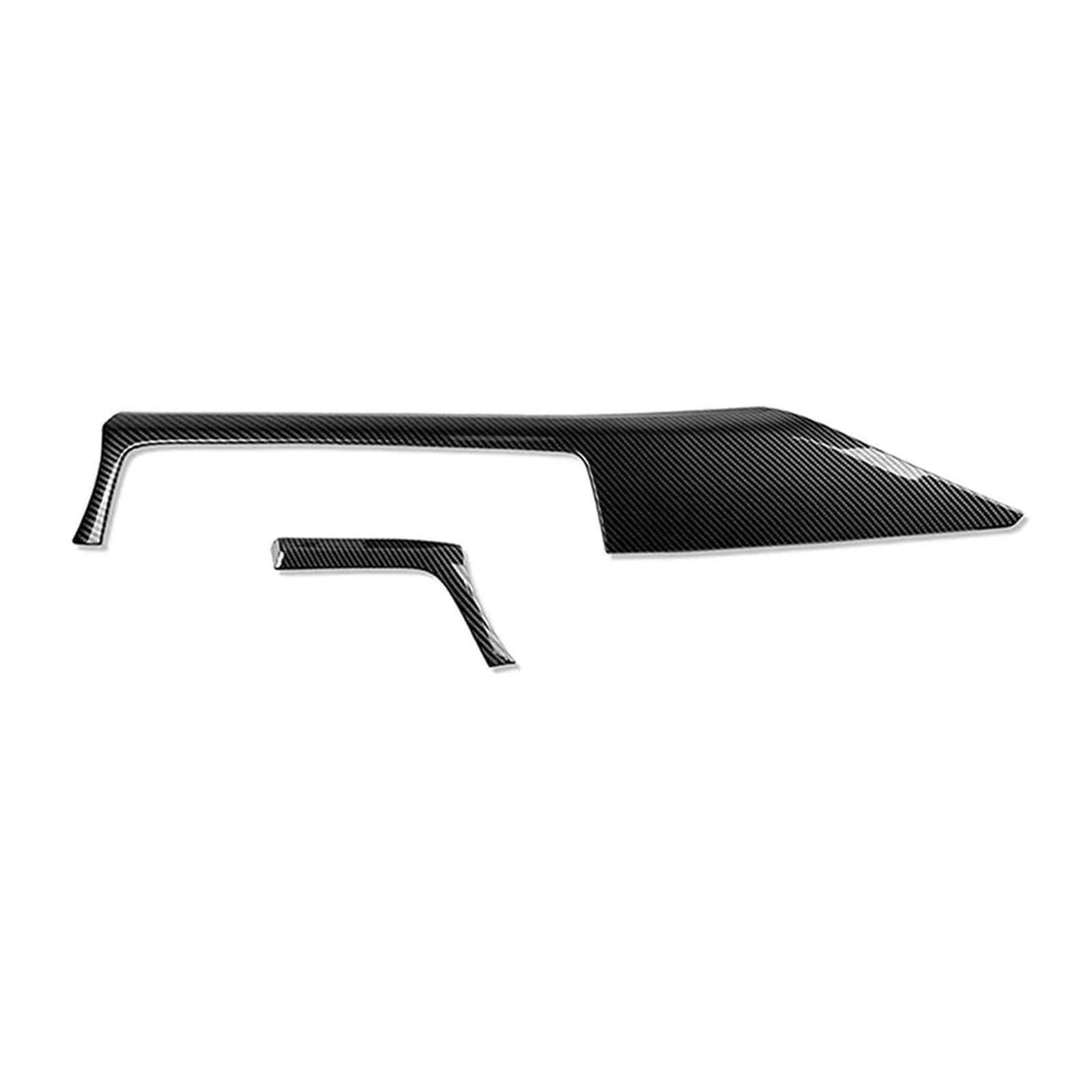 QBKGMEWCA Auto Center Konsole Panel Trim Compatible for F30 F31 F32 F33 F36 3 4 Serie LHD2 Teile Satz Abdeckung Carbon Look Aufkleber