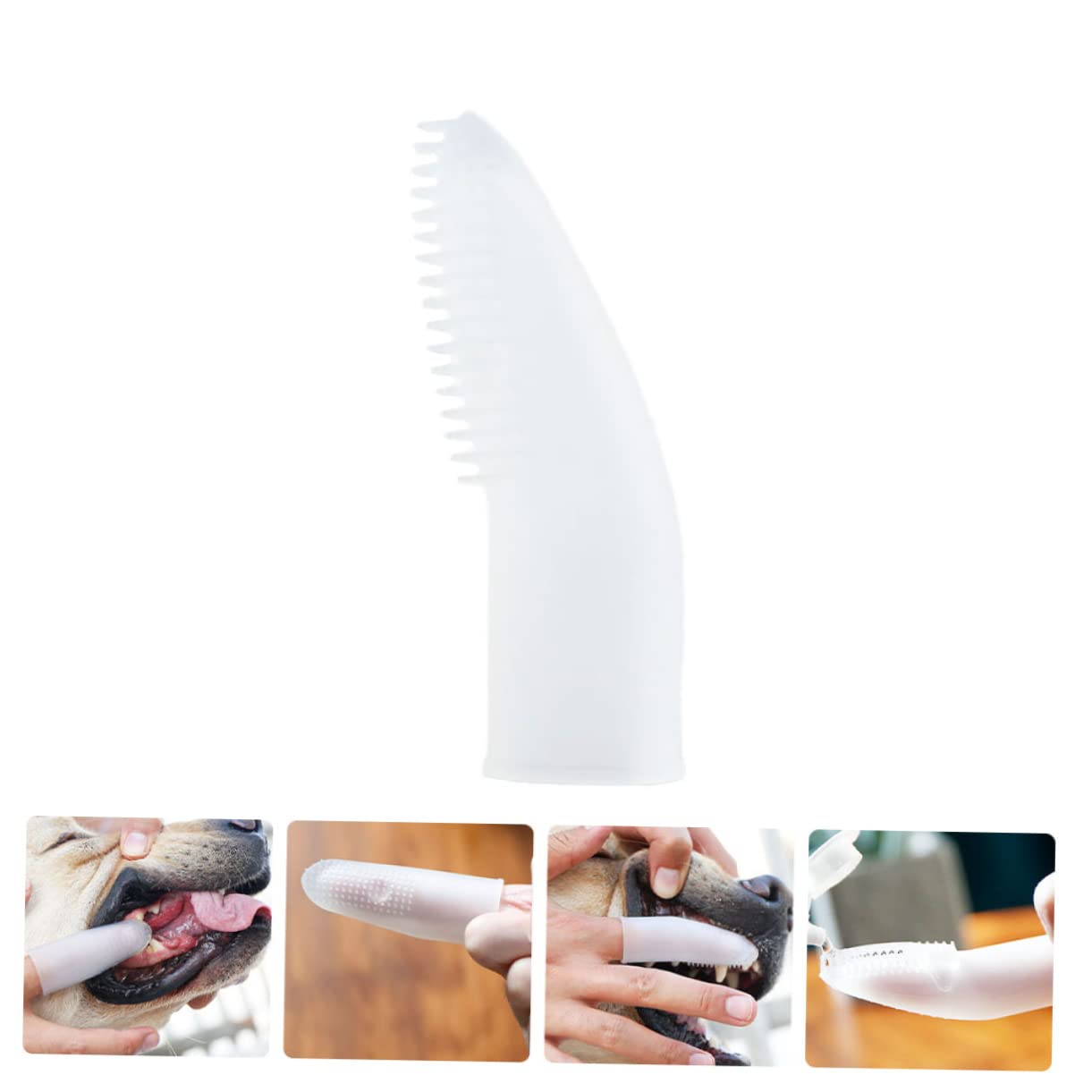 Totority Lightweight Dog Toothbrush Compact Size Easy to Use for Pet's Teeth Cleaning