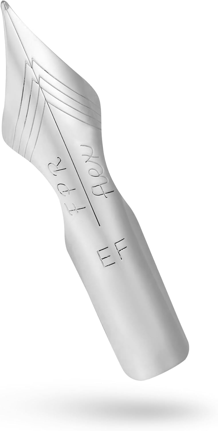 FPR #6 Chrome EF Ultra Flex – Custom Ground Fountain Pen Nibs w/Soft Ultra Flex Feel - Smooth Stainless Steel Flex Nib - Extra Fine Calligraphy Nibs for a Smooth Writing Experience