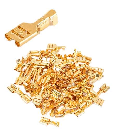 100 set Cable lug Connectors Tabs Spade Sleeve 6.3mm Taperapmu269-image-19