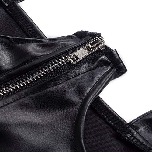 Flycc Women Push Up Bustiers Corset Underbust Gothic Pu Leather Crop Tops Waist Corset Clubwear Party Outwear #TOP6