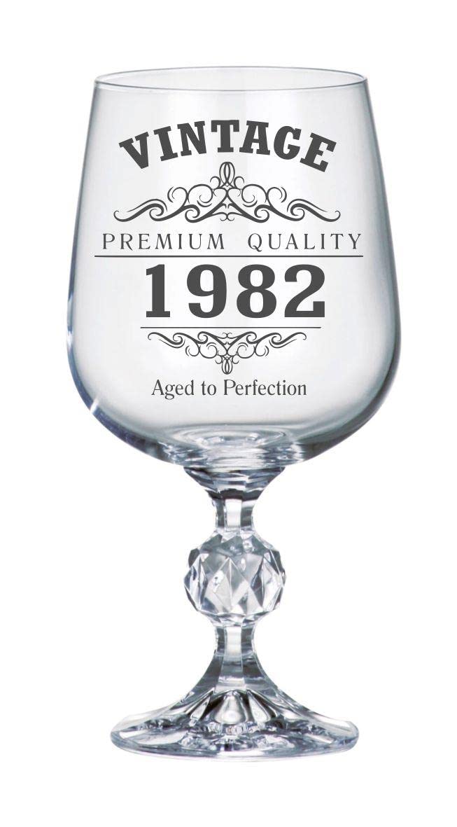 LapalDimension Vintage 1982 40th Birthday Wine Goblet