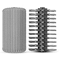 GRILLION 2X Electric Grill Brush Replacement Heads - Heavy-Duty BBQ Cleaning Brush Set for GRILLION Electric Grill Cleaner - Stainless Steel Chain & Wire Brushes
