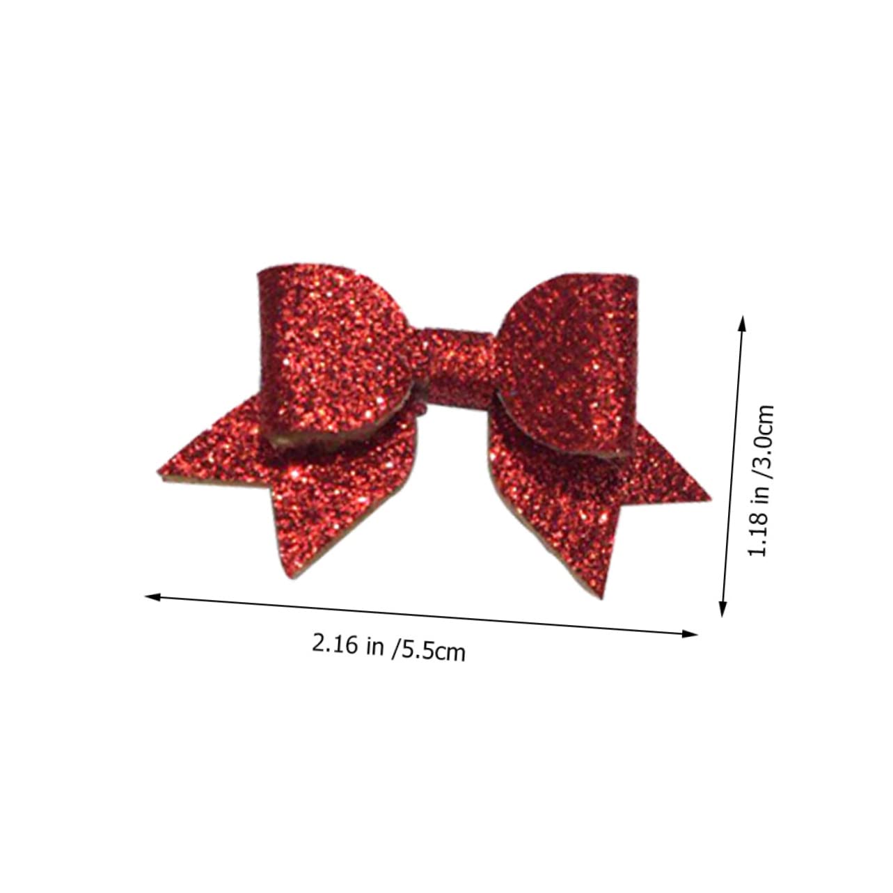 ibasenice 20Pcs Bowknot Hair Clips for Dogs Lovely Glitter Pet Hair Accessories for Parties Festivals to Enhance Your Pet Look