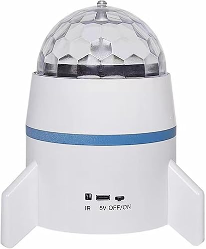 Miniatura 7 de BVCL 3 en 1 mini bolas de discoteca luz de discoteca en la parte inferior es un altavoz de audio conectado por Bluetooth, con un control remoto