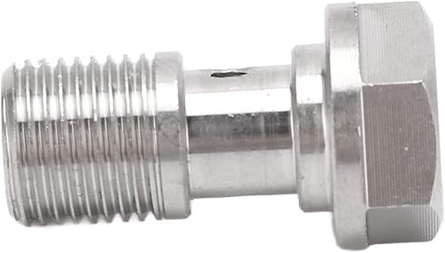 Miniatura 7 de Inyectores de combustible automotrices 7/16in-24 Banjo Bolt con restrictor de 0.059 in Acero inoxidable para líneas de freno Líneas de embrague