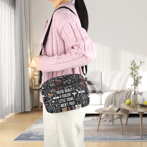BDPWSS Fourth Book Crossbody Bag You're Really A Violent Little Thing Dragon Rider Fan Gift Xaden Riorson Travel Shoulder Bag3
