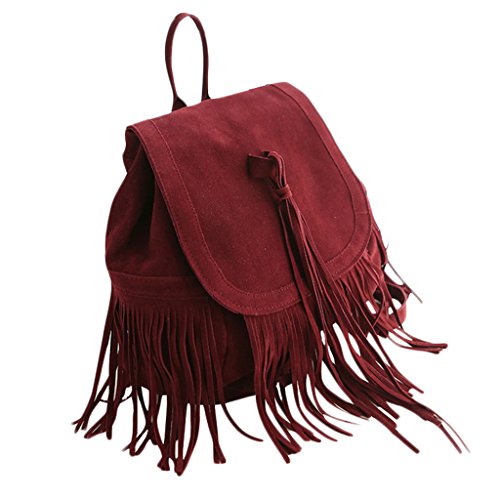 Chendongdong Sac à main en cuir pour femme, Rouge bordeaux/blanc (Rouge) - CDD-1110